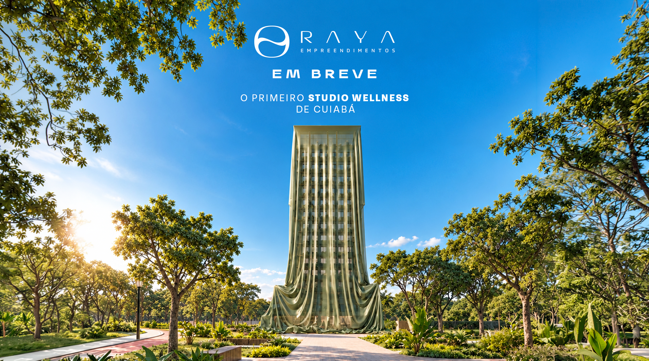 Raya Empreendimentos, em breve: o primeiro studio wellness de Cuiabá, no Bairro Duque de Caxias, a 200 metros do Parque Mãe Bonifácia